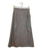 MIU MIUミュウミュウ）の古着「ロングスカート」｜ミニハウンドトゥース