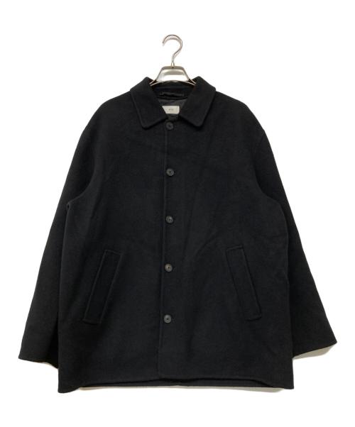 ATON（エイトン）ATON (エイトン) DOUBLE CASHMERE MELTON MEN SHORT COAT ブラック サイズ:4の古着・服飾アイテム