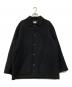 ATON（エイトン）の古着「DOUBLE CASHMERE MELTON MEN SHORT COAT」｜ブラック