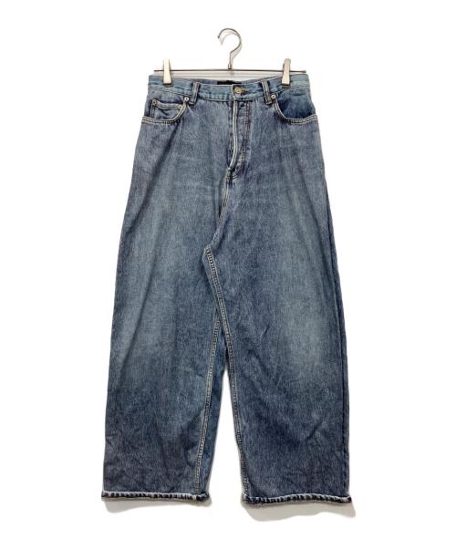 BALENCIAGA（バレンシアガ）BALENCIAGA (バレンシアガ) ワイド ルーズフィット デニム インディゴ サイズ:XXSの古着・服飾アイテム