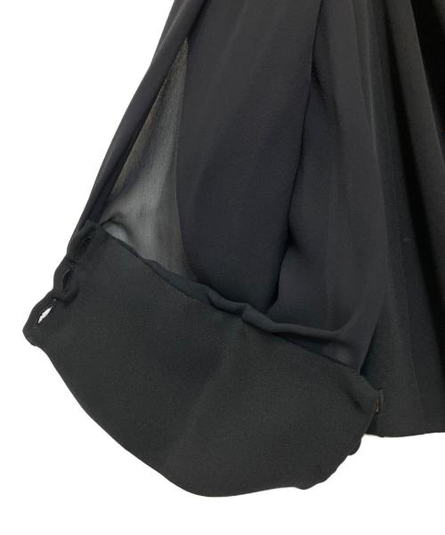 GUCCI（グッチ）GUCCI (グッチ) シアーボリュームスリーブブラウス ブラック サイズ:36の古着・服飾アイテム