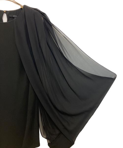 GUCCI（グッチ）GUCCI (グッチ) シアーボリュームスリーブブラウス ブラック サイズ:36の古着・服飾アイテム