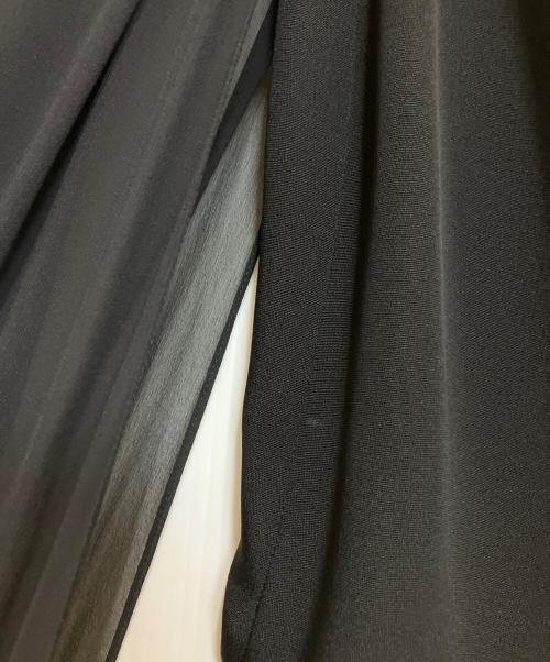 GUCCI（グッチ）GUCCI (グッチ) シアーボリュームスリーブブラウス ブラック サイズ:36の古着・服飾アイテム