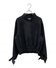 CHANEL（シャネル）の古着「ストレッチ ウール フランネルブラウス」｜チャコールグレー