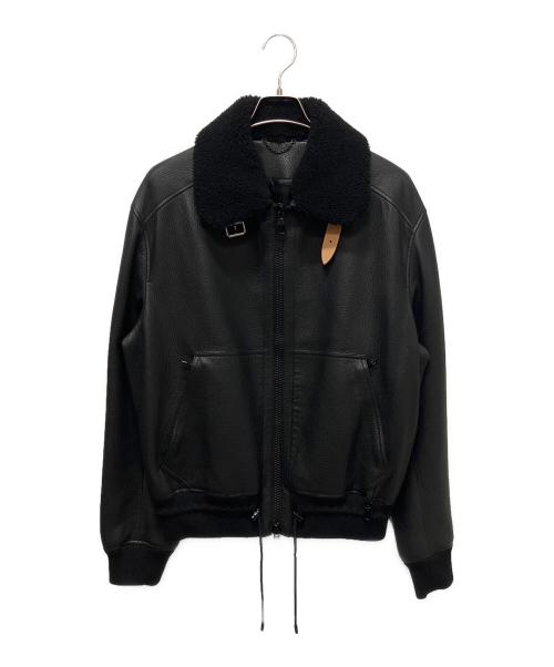 LOUIS VUITTON（ルイ ヴィトン）LOUIS VUITTON (ルイ ヴィトン) 24SS ディアスキン アビエーター ボア ボンバージャケット ブラック サイズ:52の古着・服飾アイテム