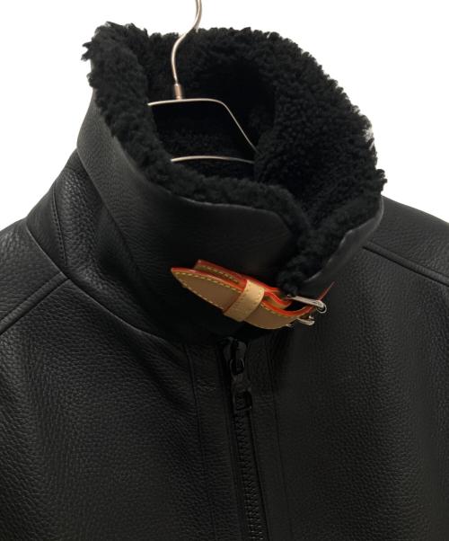 LOUIS VUITTON（ルイ ヴィトン）LOUIS VUITTON (ルイ ヴィトン) 24SS ディアスキン アビエーター ボア ボンバージャケット ブラック サイズ:52の古着・服飾アイテム