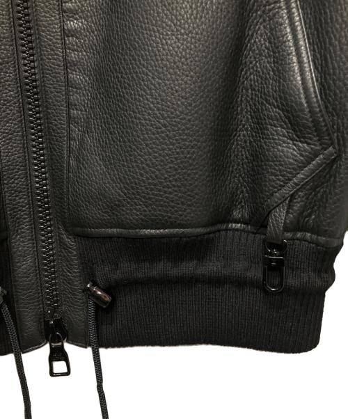 LOUIS VUITTON（ルイ ヴィトン）LOUIS VUITTON (ルイ ヴィトン) 24SS ディアスキン アビエーター ボア ボンバージャケット ブラック サイズ:52の古着・服飾アイテム