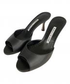 Manolo Blahnikマノロブラニク）の古着「ミュール」｜ブラック