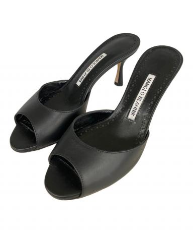 中古・古着通販】Manolo Blahnik (マノロブラニク) ミュール ブラック