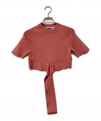 T ALEXANDER WANGティーアレクサンダーワン）の古着「クロップドニット」｜ピンク