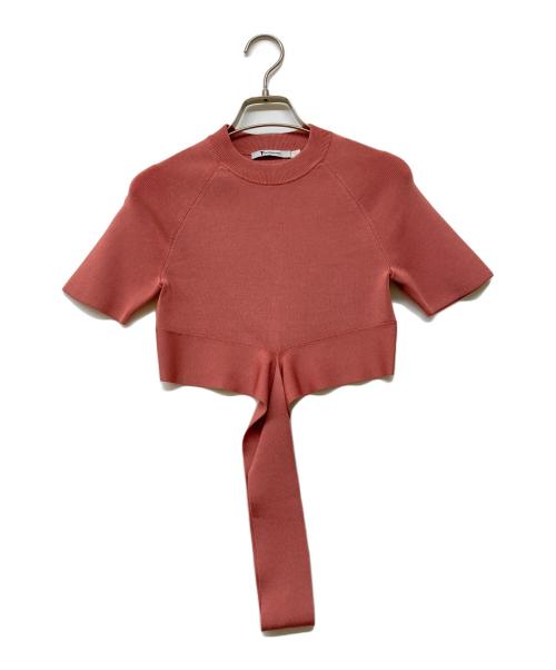 T ALEXANDER WANG（ティーアレクサンダーワン）T ALEXANDER WANG (ティーアレクサンダーワン) クロップドニット ピンク サイズ:Sの古着・服飾アイテム