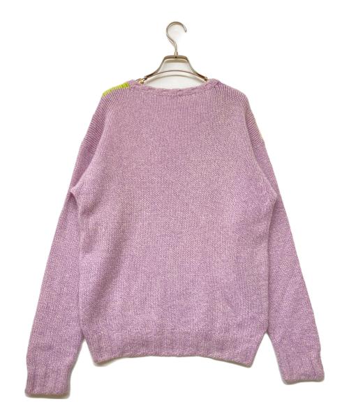 MALO（マーロ）MALO (マーロ) カシミヤアーガイルVネックニット パープル サイズ:Freeの古着・服飾アイテム