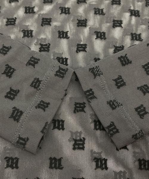 MISBHV（ミスビヘイブ）MISBHV (ミスビヘイブ) モノグラムメッシュタートルカットソー ブラック サイズ:Lの古着・服飾アイテム
