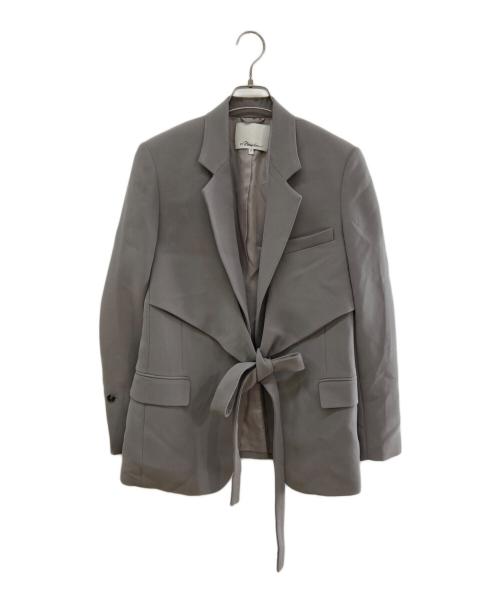 3.1 phillip lim（スリーワンフィリップリム）3.1 phillip lim (スリーワンフィリップリム) ヘビーキャディラップブレザー グレー サイズ:2の古着・服飾アイテム