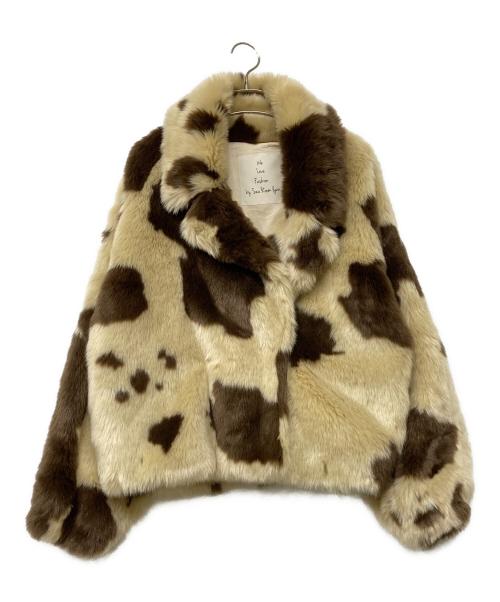 Sea Room lynn（シールームリン）Sea Room lynn (シールームリン) ECOファーショートCollarコート ベージュ サイズ:FREEの古着・服飾アイテム