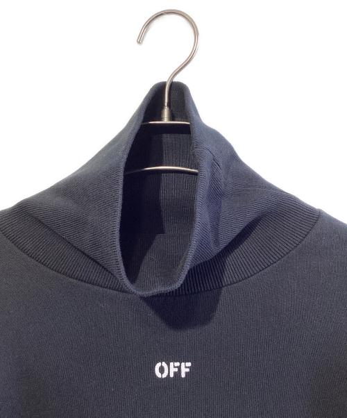 OFFWHITE（オフホワイト）OFFWHITE (オフホワイト) オープンバッグ タートルネックスウェット ブラック サイズ:SIZE XSの古着・服飾アイテム