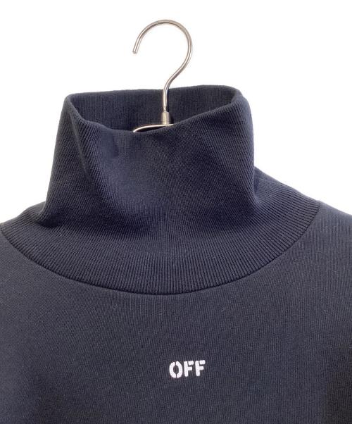 OFFWHITE（オフホワイト）OFFWHITE (オフホワイト) オープンバッグ タートルネックスウェット ブラック サイズ:SIZE XSの古着・服飾アイテム