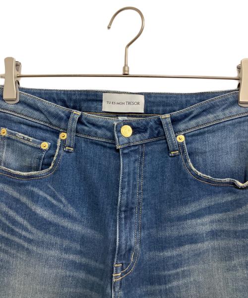 Tu es mon TRESOR（トゥ エ モン トレゾア）Tu es mon TRESOR (トゥ エ モン トレゾア) デニムパンツ ブルー サイズ:29の古着・服飾アイテム