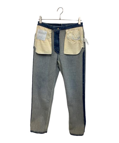 Tu es mon TRESOR（トゥ エ モン トレゾア）Tu es mon TRESOR (トゥ エ モン トレゾア) デニムパンツ ブルー サイズ:29の古着・服飾アイテム