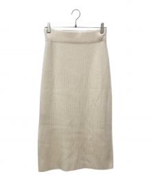 theory luxe（セオリーリュクス）の古着「ロングニットスカート」｜オフホワイト