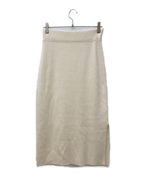 theory luxe（セオリーリュクス）theory luxe (セオリーリュクス) ロングニットスカート オフホワイト サイズ:38の古着・服飾アイテム