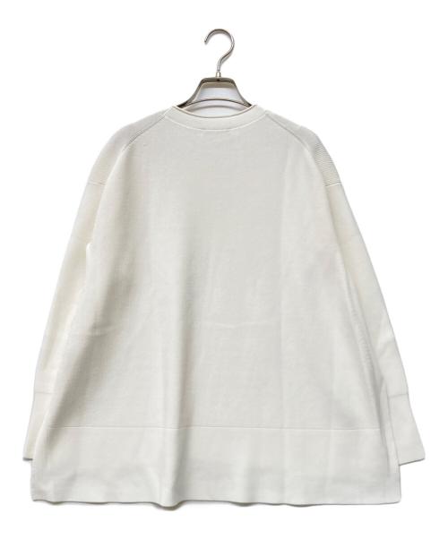 theory luxe（セオリーリュクス）theory luxe (セオリーリュクス) リブニット ホワイト サイズ:38の古着・服飾アイテム