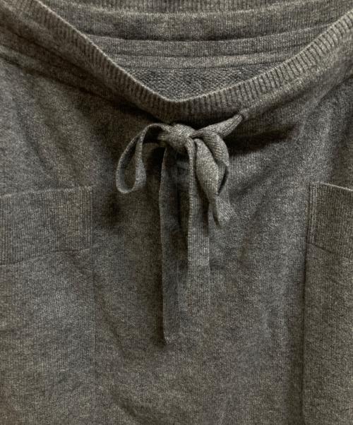 DRAWER（ドゥロワー）DRAWER (ドゥロワー) 12Gウールカシミヤパイルニットスカート グレー サイズ:Freeの古着・服飾アイテム