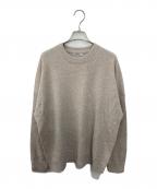 DONGLIドンリー）の古着「オーガニックカシミヤクルーネックニット」｜ベージュ