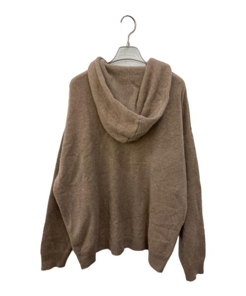 DONGLI（ドンリー）DONGLI (ドンリー) リサイクルカシミヤニットパーカー ブラウン サイズ:FREEの古着・服飾アイテム