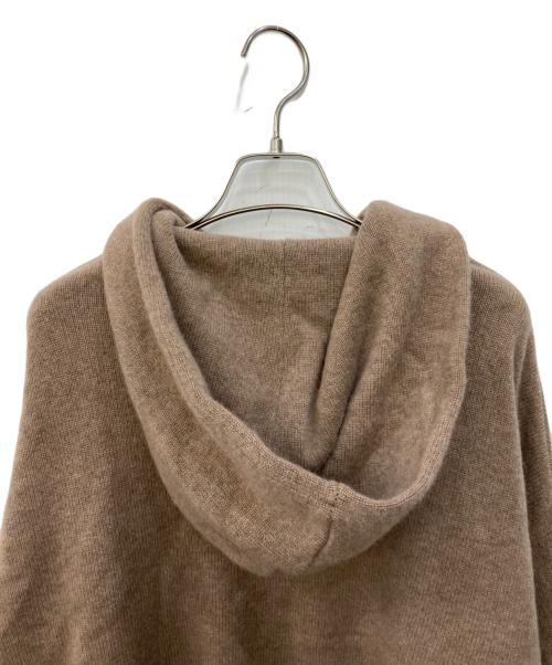 DONGLI（ドンリー）DONGLI (ドンリー) リサイクルカシミヤニットパーカー ブラウン サイズ:FREEの古着・服飾アイテム