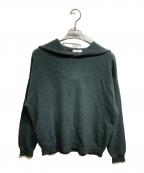 DONGLIドンリー）の古着「リサイクルカシミヤニットパーカー」｜グリーン