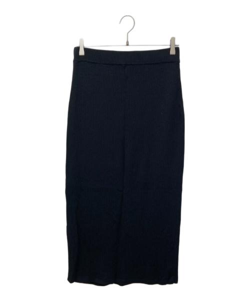THREE DOTS（スリードッツ）THREE DOTS (スリードッツ) ニットスカート ブラック サイズ:Mの古着・服飾アイテム