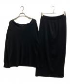 DEUXIEME CLASSEドゥーズィエム クラス）の古着「tranquil knit セットアップ」｜ブラック