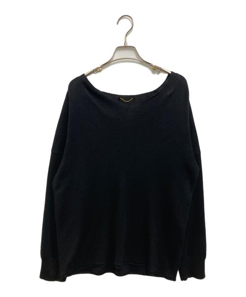DEUXIEME CLASSE（ドゥーズィエム クラス）DEUXIEME CLASSE (ドゥーズィエム クラス) tranquil knit セットアップ ブラック サイズ:TOP:F/SK:38の古着・服飾アイテム