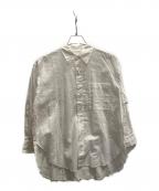 Spick and Spanスピック＆スパン）の古着「コットンリネンルーズシャツ」｜ホワイト