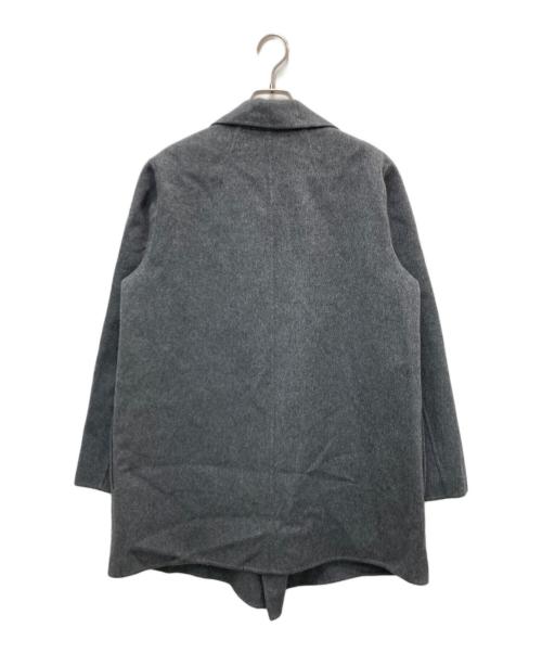 theory（セオリー）theory (セオリー) ウールカシミヤラップコート チャコールメランジ サイズ:Mの古着・服飾アイテム