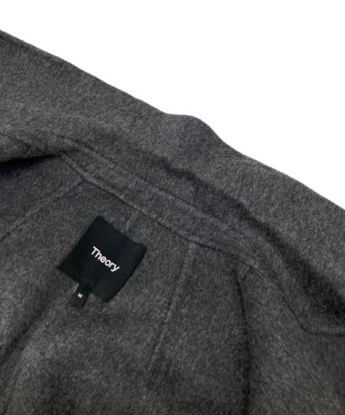 theory（セオリー）theory (セオリー) ウールカシミヤラップコート チャコールメランジ サイズ:Mの古着・服飾アイテム