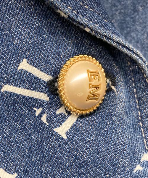 eimy istoire（エイミーイストワール）eimy istoire (エイミーイストワール) pearlデニムトレンチコート ブルー サイズ:Sの古着・服飾アイテム