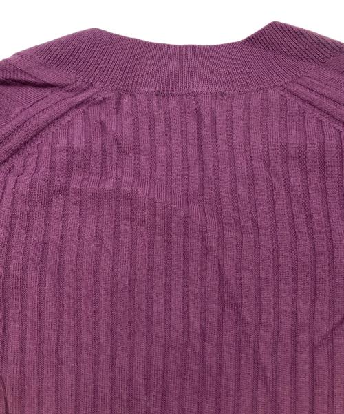 VERMEIL par iena（ヴェルメイユ パー イエナ）VERMEIL par iena (ヴェルメイユ パー イエナ) ONTARIOVネックプルオーバー パープル サイズ:ーの古着・服飾アイテム