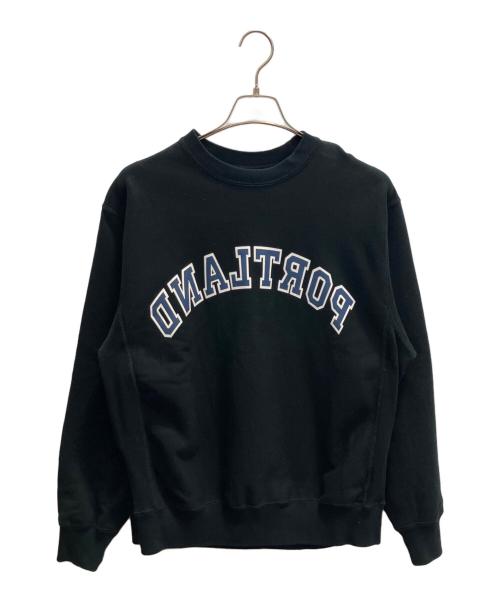 blurhms ROOTSTOCK（ブラームスルーツストック）blurhms ROOTSTOCK (ブラームスルーツストック) Soft&Hard Sweat Crew-neck PRINT ブラック サイズ:2の古着・服飾アイテム