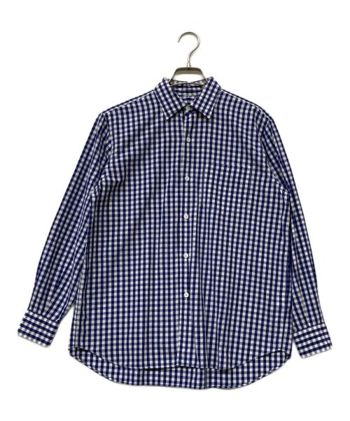 COMOLI（コモリ）COMOLI (コモリ) ギンガムチェックコモリシャツ ネイビー サイズ:０の古着・服飾アイテム