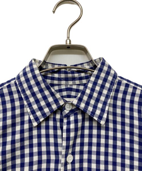 COMOLI（コモリ）COMOLI (コモリ) ギンガムチェックコモリシャツ ネイビー サイズ:０の古着・服飾アイテム