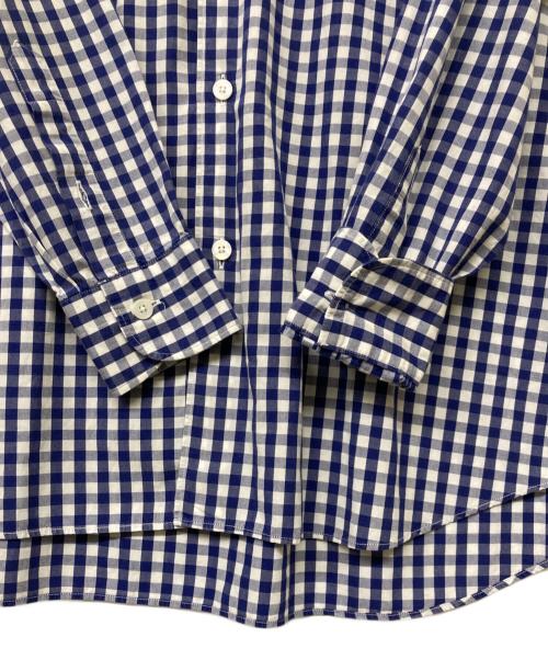 COMOLI（コモリ）COMOLI (コモリ) ギンガムチェックコモリシャツ ネイビー サイズ:０の古着・服飾アイテム
