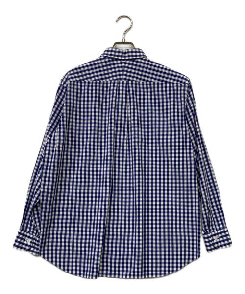 COMOLI（コモリ）COMOLI (コモリ) ギンガムチェックコモリシャツ ネイビー サイズ:０の古着・服飾アイテム