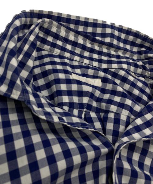 COMOLI（コモリ）COMOLI (コモリ) ギンガムチェックコモリシャツ ネイビー サイズ:０の古着・服飾アイテム