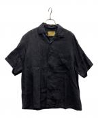 seven by sevenセブンバイセブン）の古着「OPEN COLLAR SHIRTS S/S」｜ネイビー