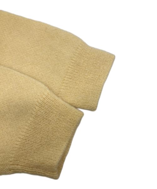 MEIAS（メイアス）MEIAS (メイアス) SUPER KID MOHAIR HALF ZIP PULL OVER ベージュ サイズ:Ｍの古着・服飾アイテム