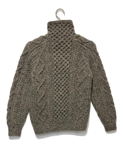 Athena Designs（アテナデザインズ）Athena Designs (アテナデザインズ) アランニットカーディガン グレー サイズ:-の古着・服飾アイテム