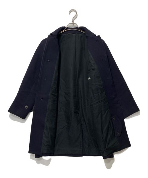 COMOLI（コモリ）COMOLI (コモリ) CAVALIER MELTON BALCOLLAR COAT ネイビーの古着・服飾アイテム