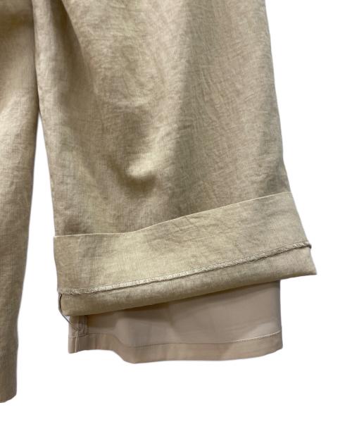 TODAYFUL（トゥデイフル）TODAYFUL (トゥデイフル) LINEN TUCK TROUSERS ベージュ サイズ:36の古着・服飾アイテム